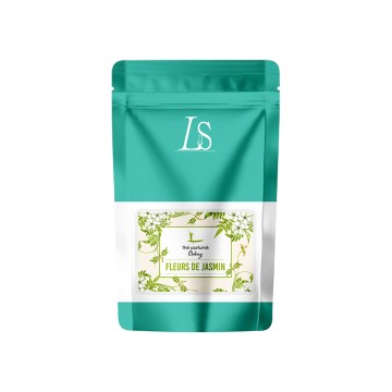 ²thé oolong et thé vert avec des fleurs de jasmin